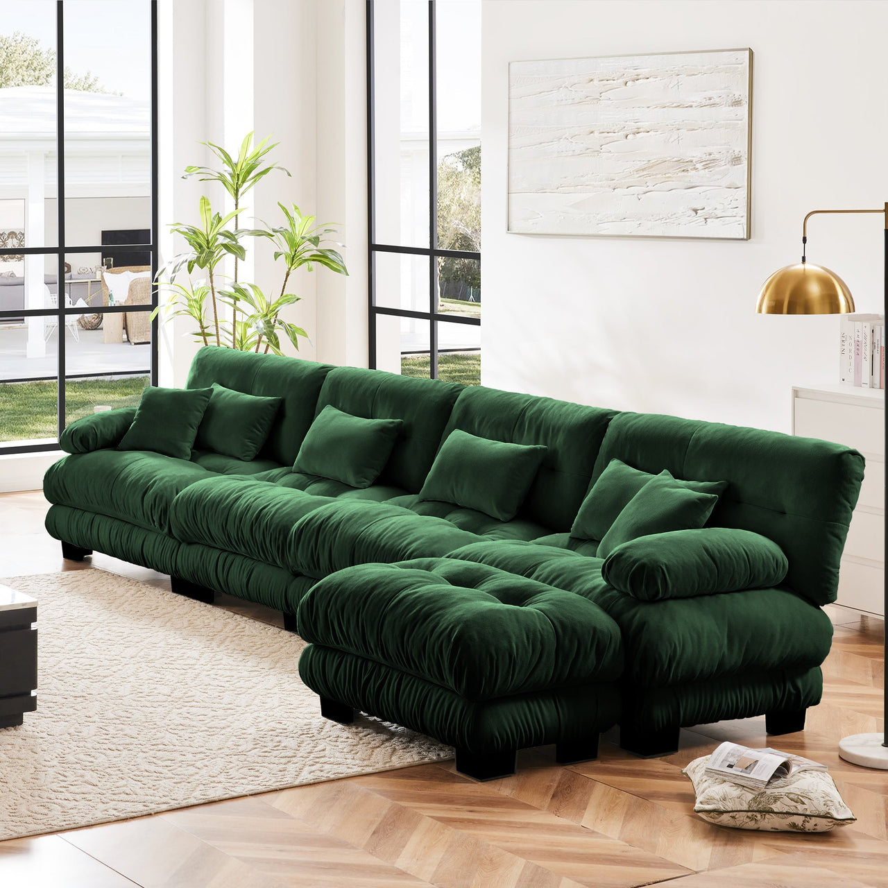 KIT 173" Sofa With 1 Ottoman