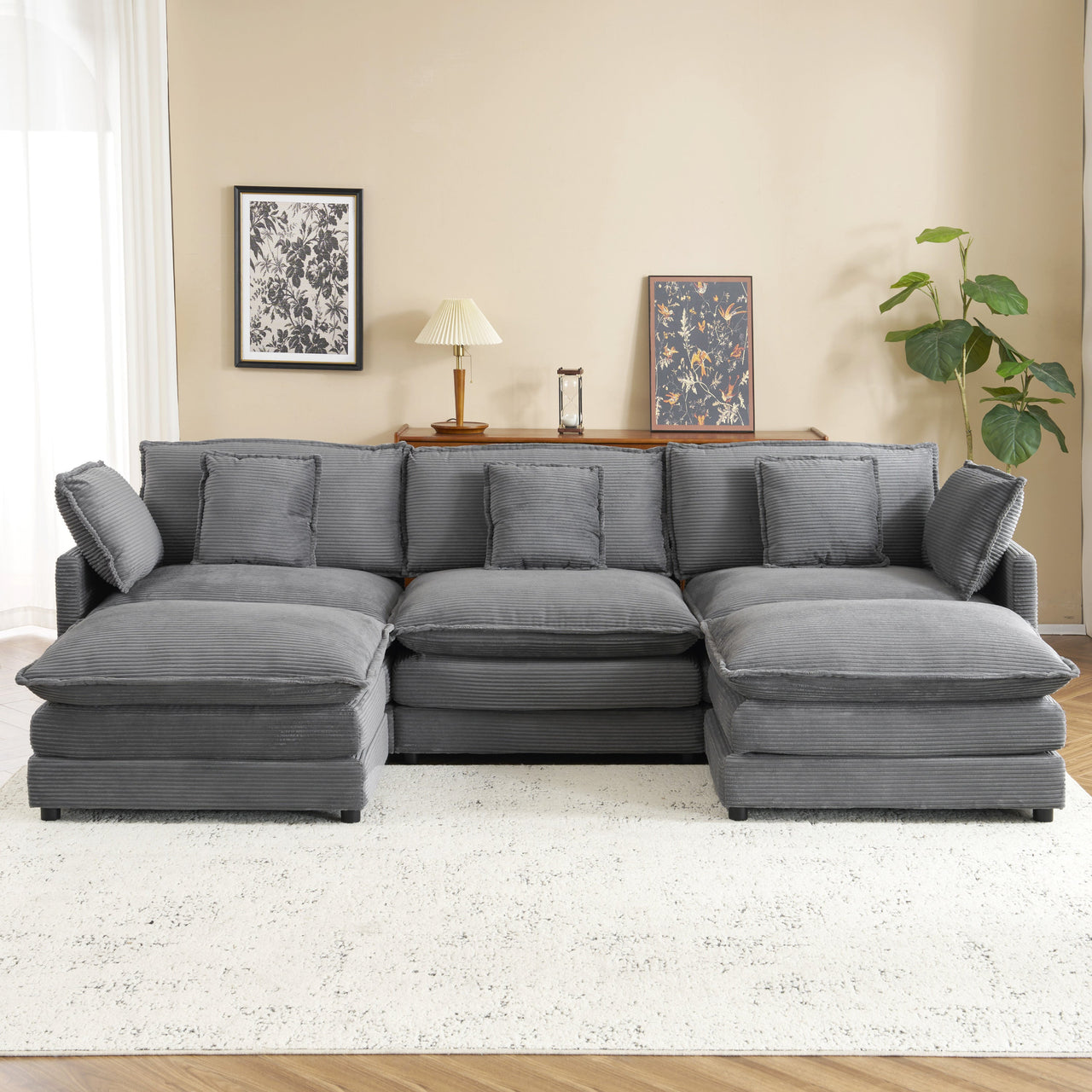 ZENVORIS 113" Sectional Sofa