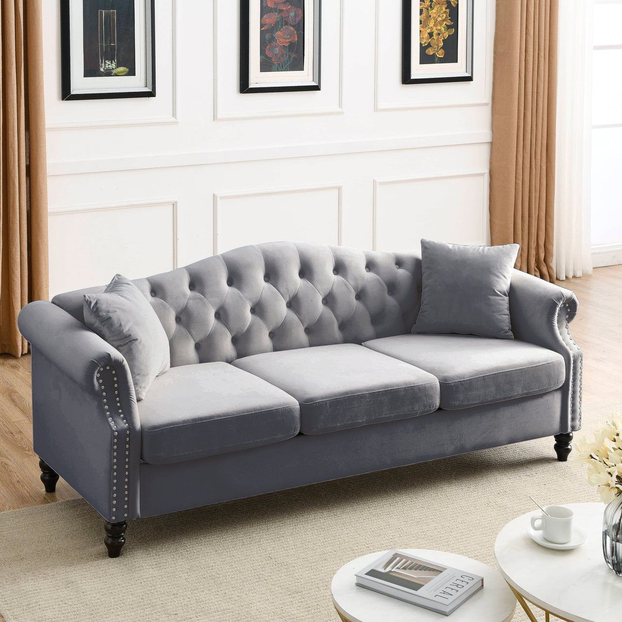 SYLVIE 80" Sofa Set