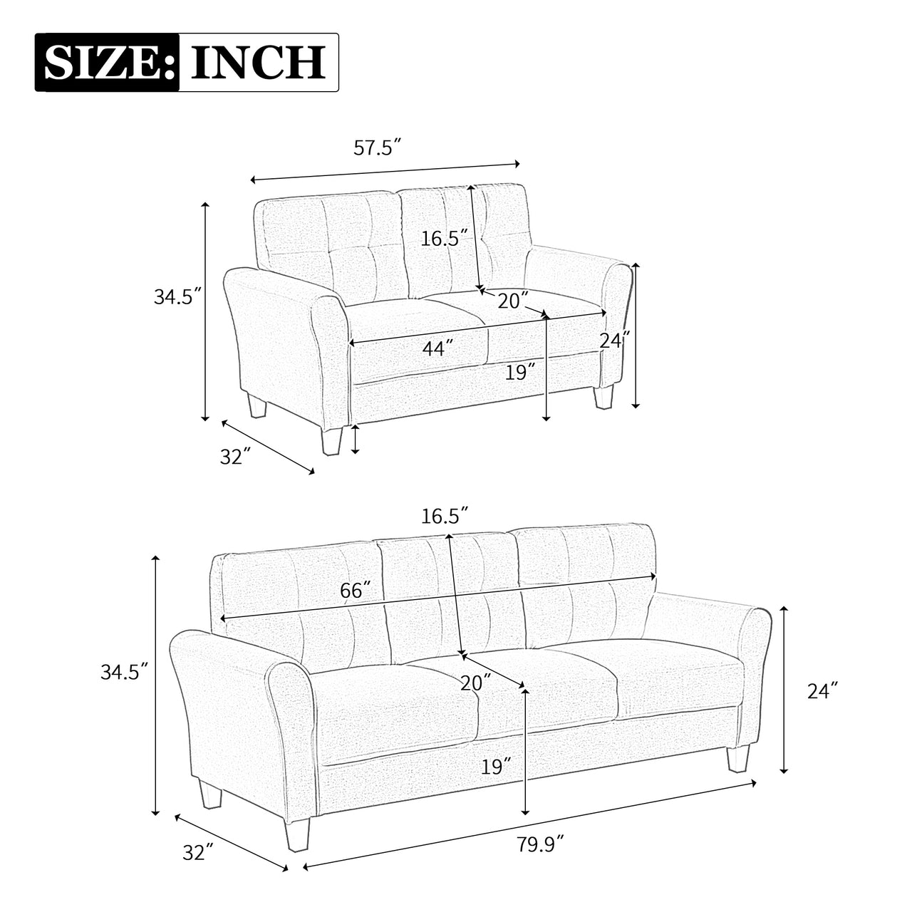 MAXWELL Sofa 2+3 Seater