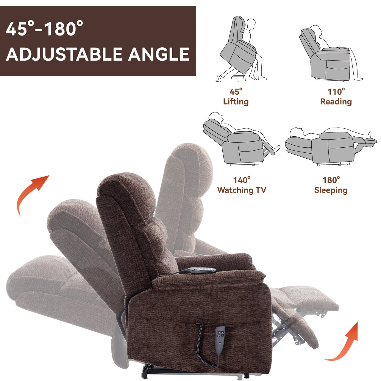 COZYLift 35" Recliner with Heat Massage - 7880