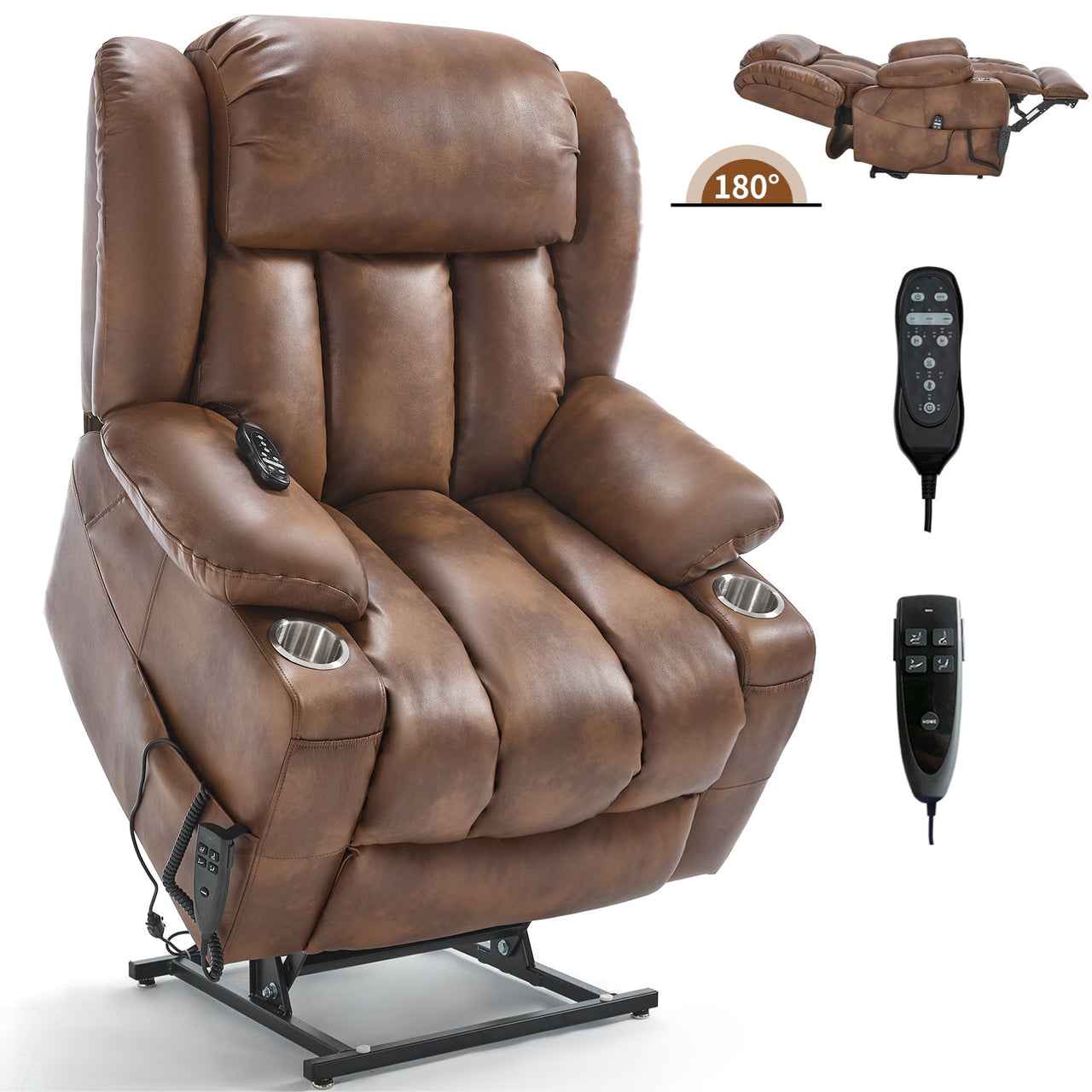 COZYLift 39" Recliner with Heat Massage - 7717