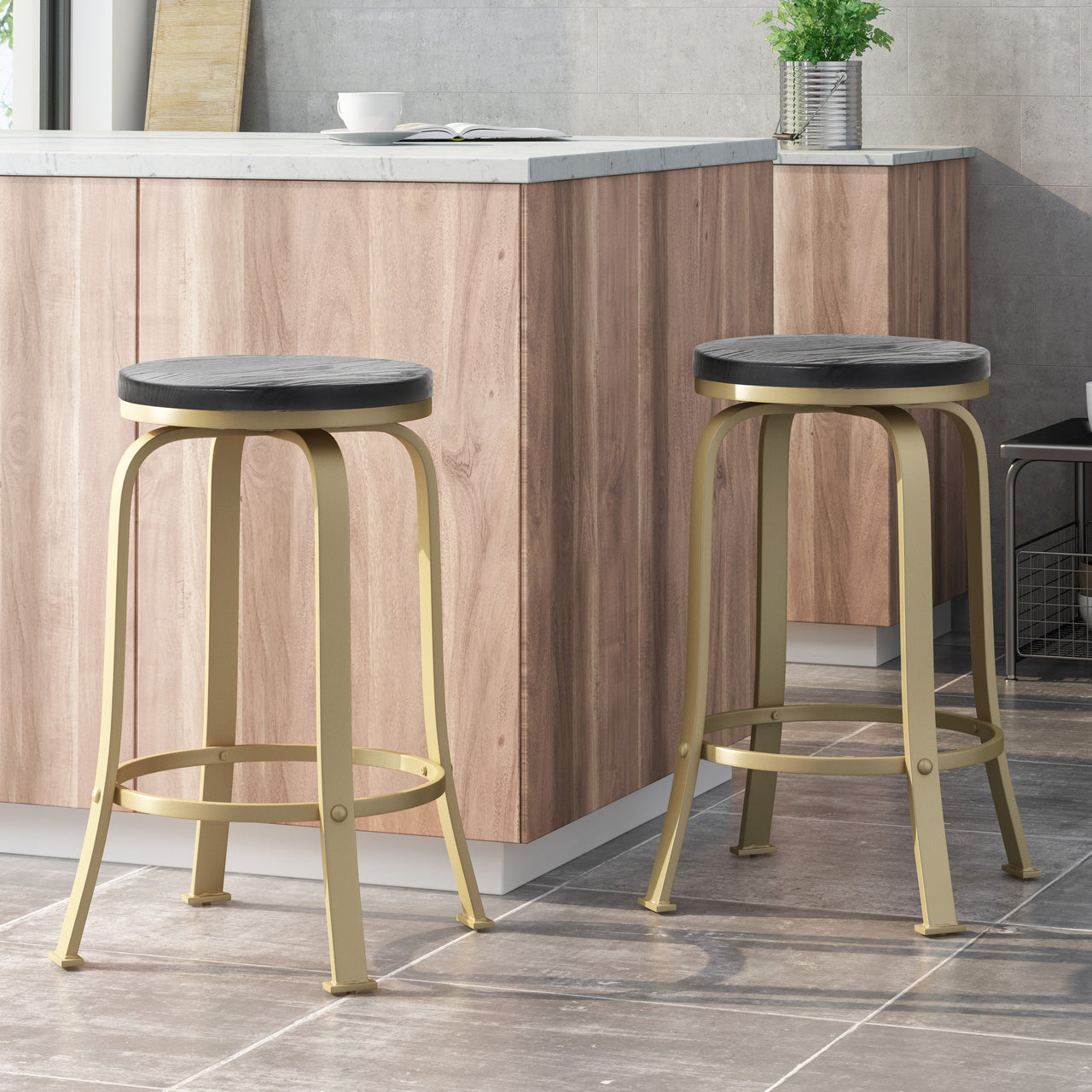 VORLUX 15" Counter Stool Set of 2