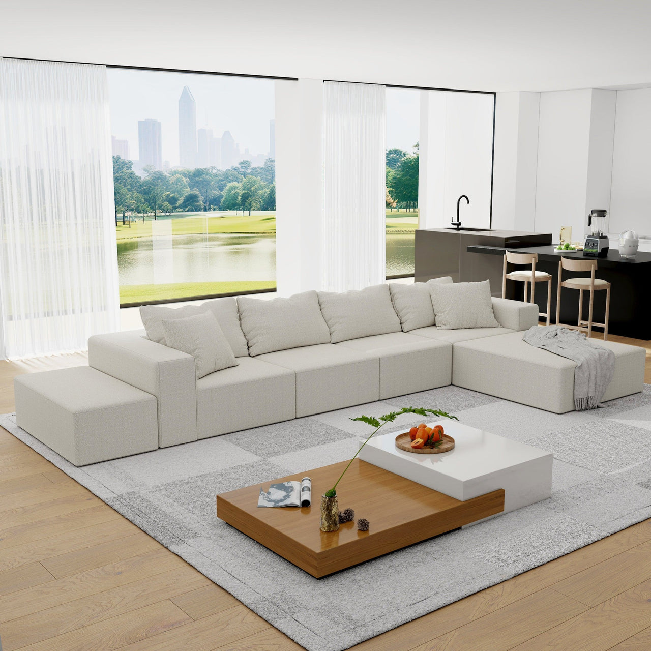 EVELYN 132" Sectional Sofa