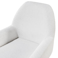 Thumbnail for Prince Mid-Century Boucle Arm Chair - Boucle White