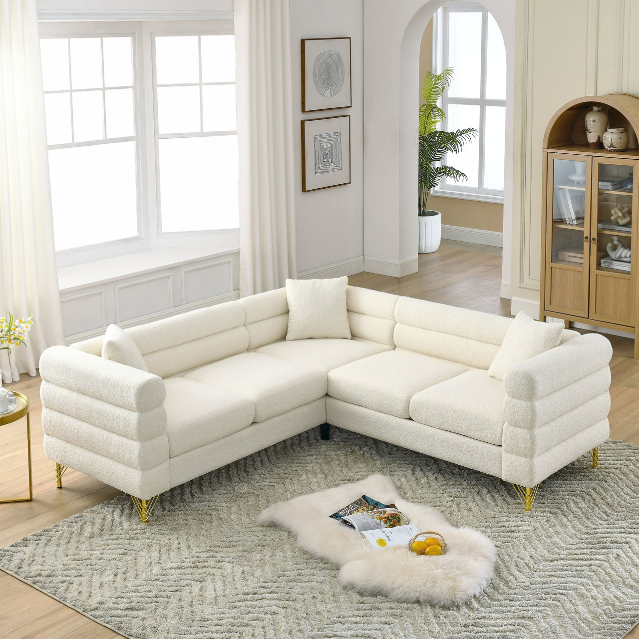 GAVIN 81" Oversized Corner Sofa