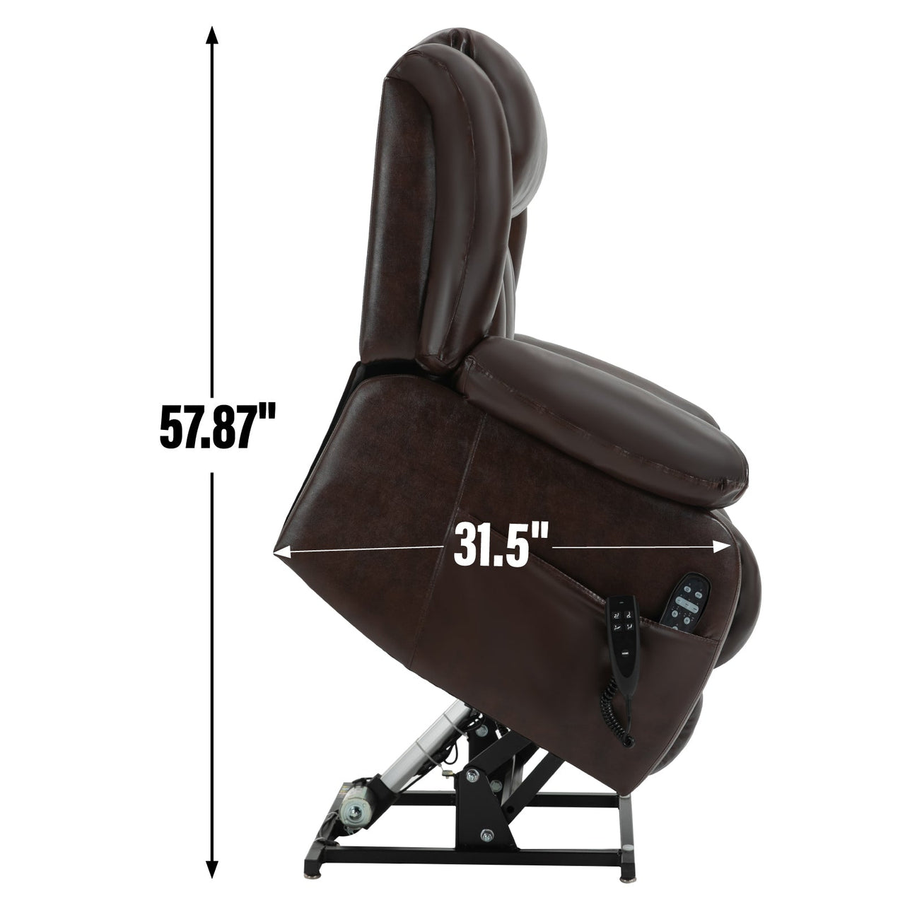 COZYLift 36" Recliner with Heat Massage - 5516