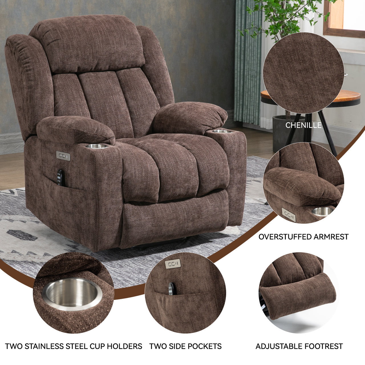 COZYLift Recliner with Heat Massage - 6317 L