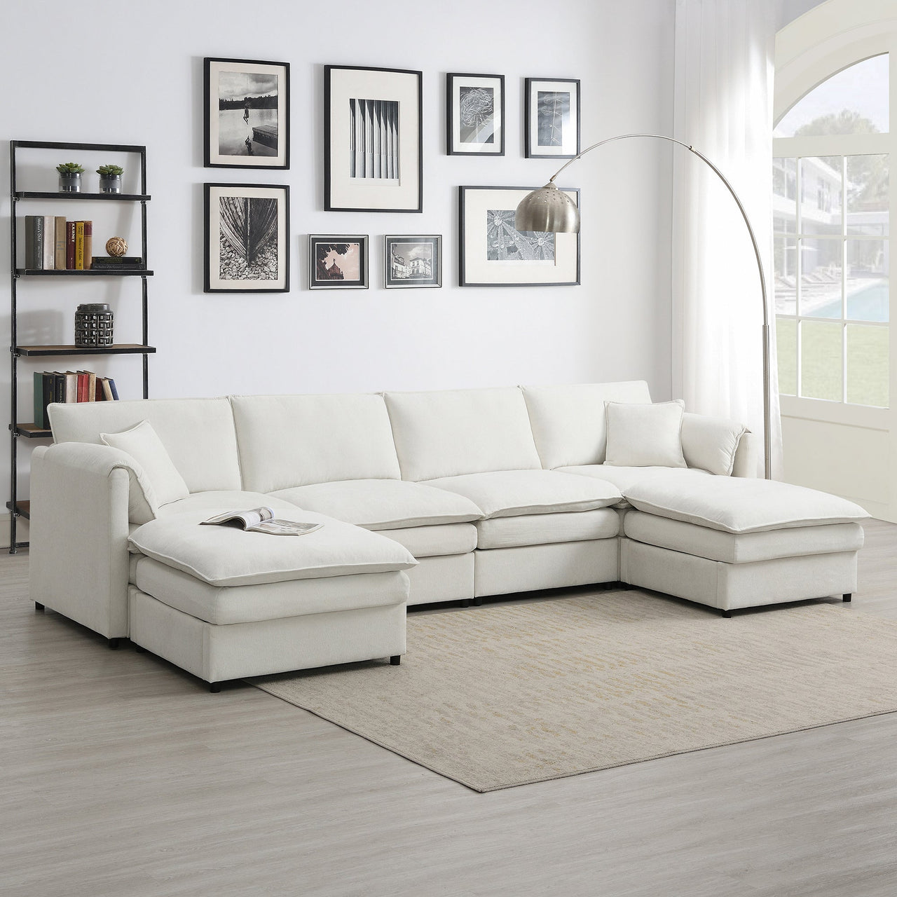 OPHYRA 134" Sectional Sofa