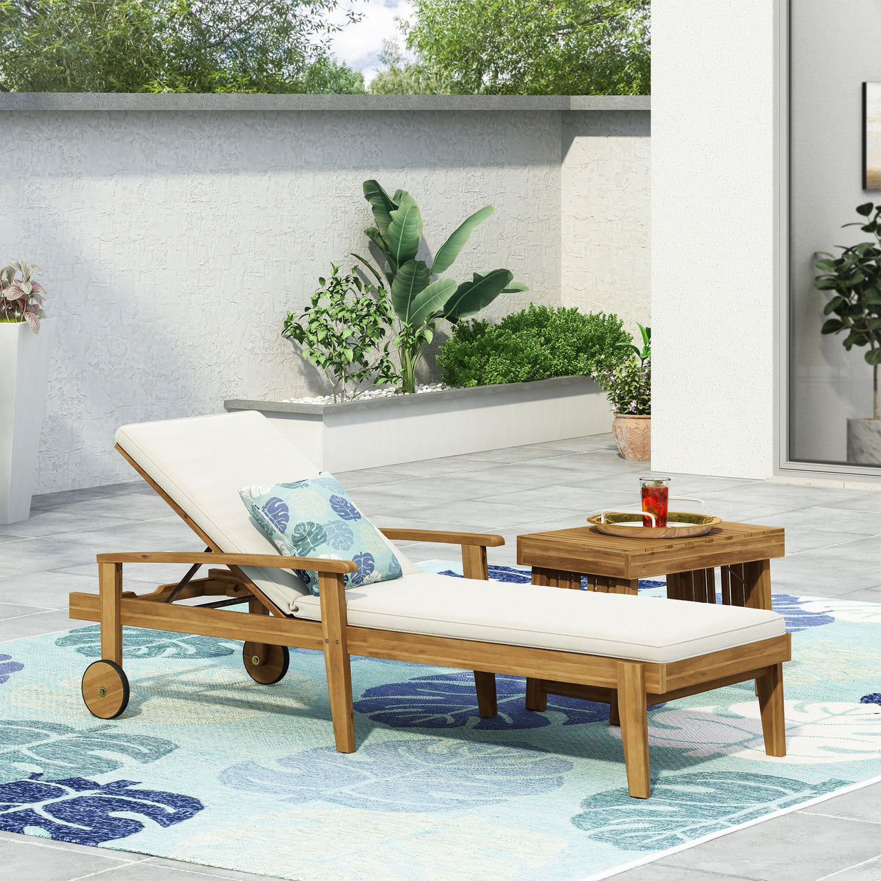 JYLTOR 79" Outdoor Chaise Lounge