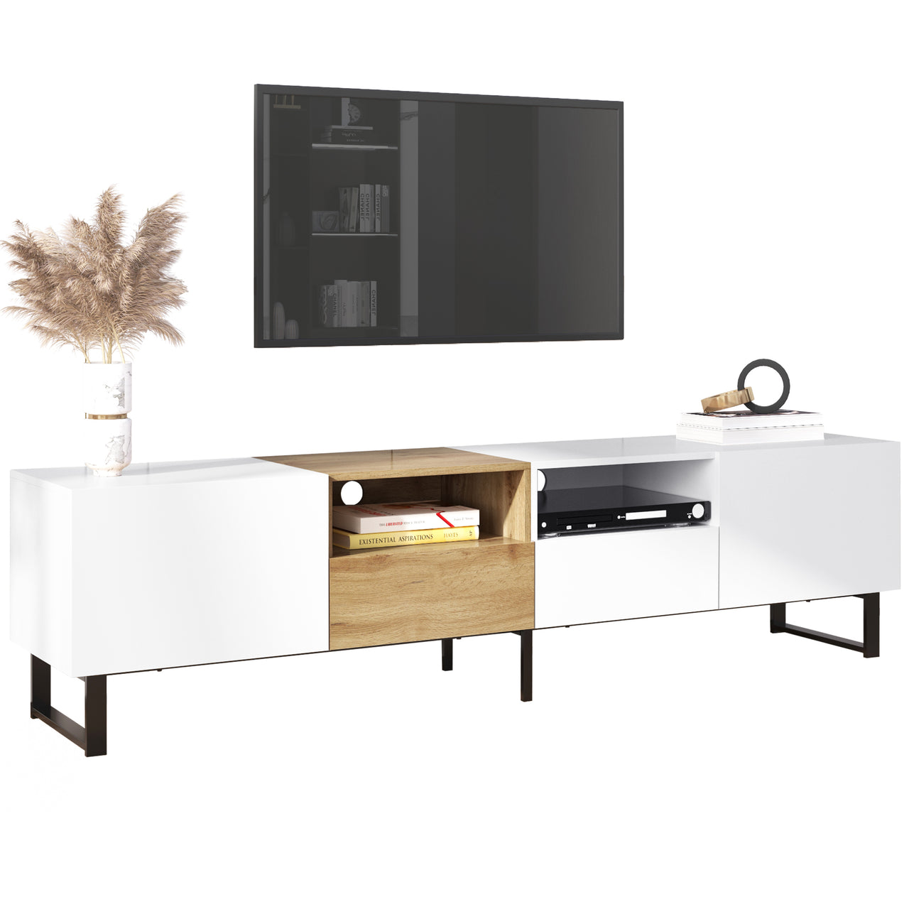 PYXIS 2-Cabinets 75" TV Stand