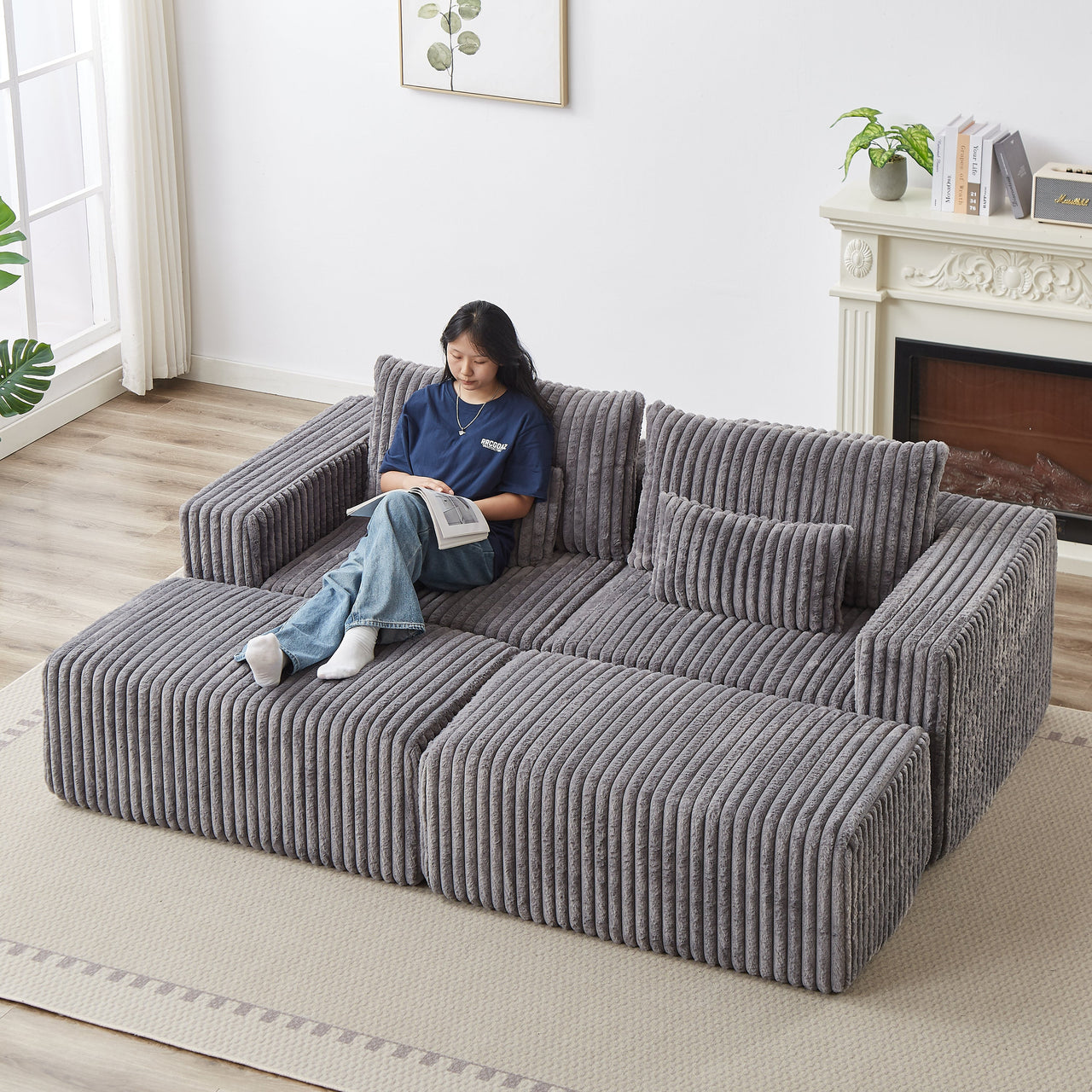 OPHELIA 87" Oversized Loveseat