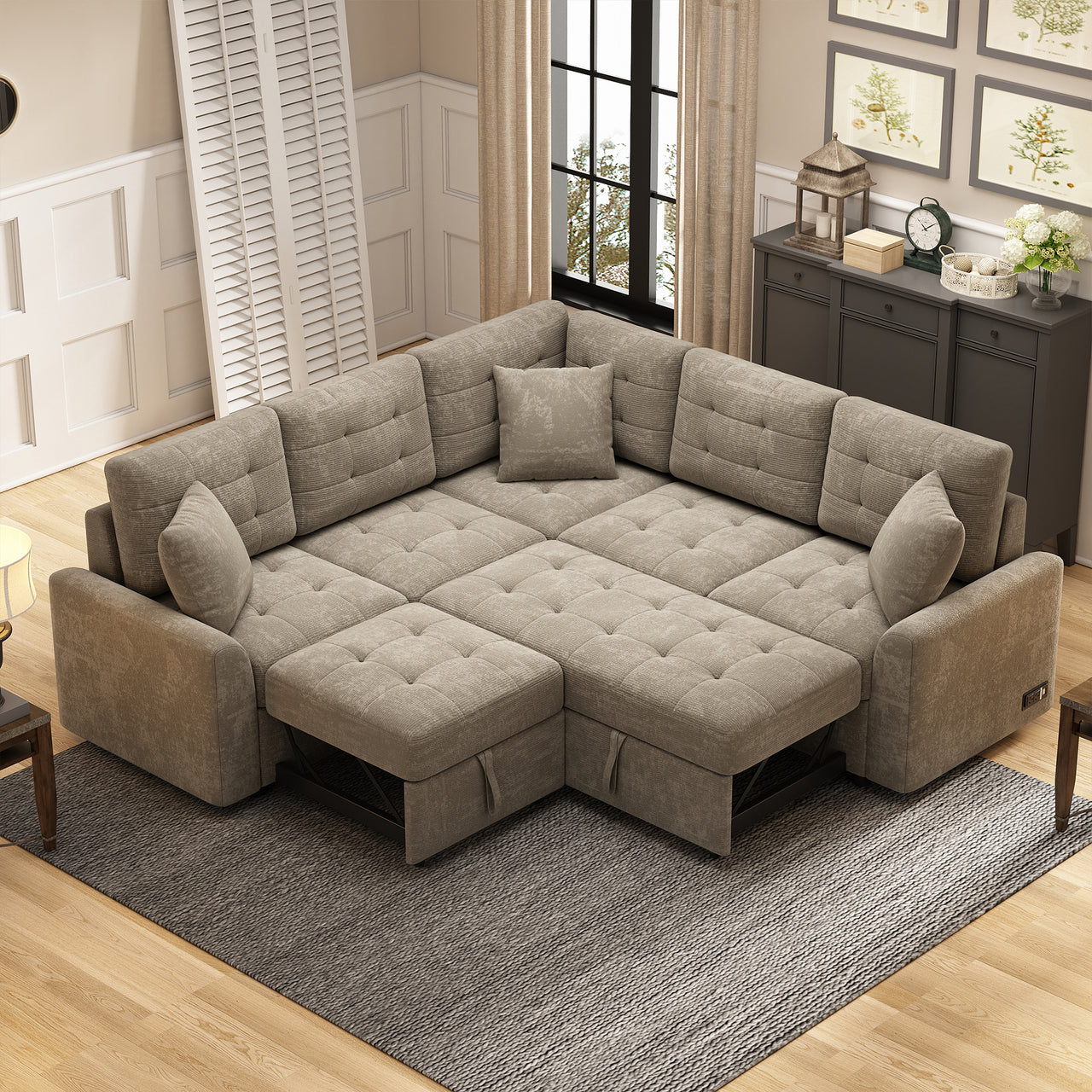 EVOXIS 83" Sectional Sofa