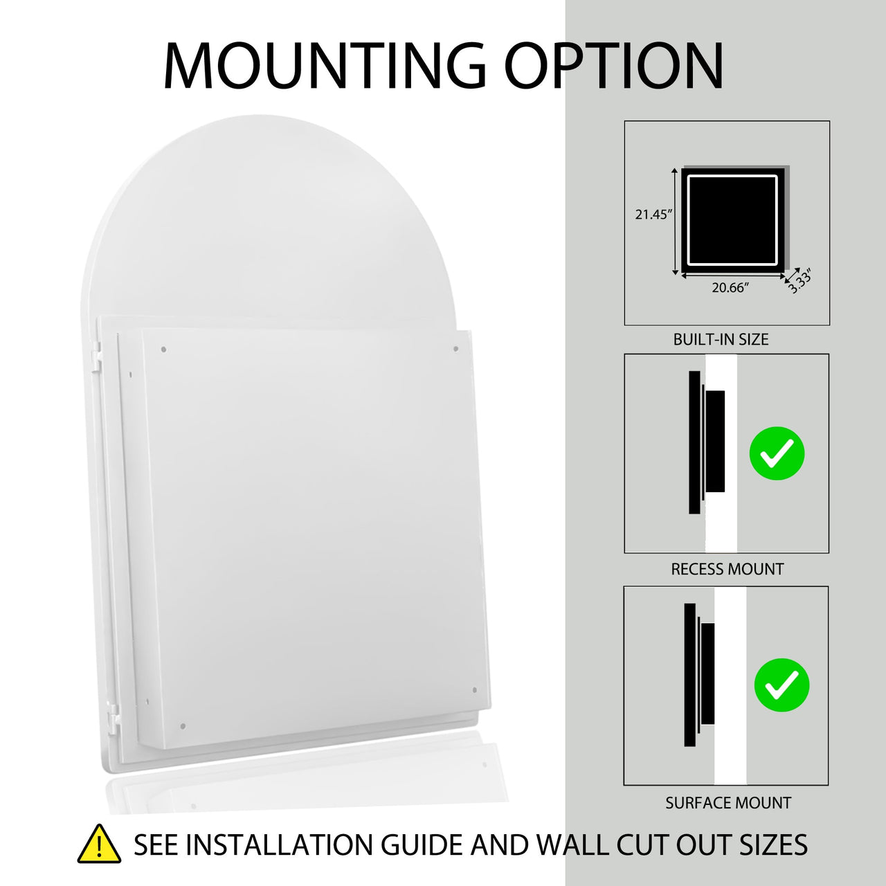 ZYNVEX 36" Wall Mirror