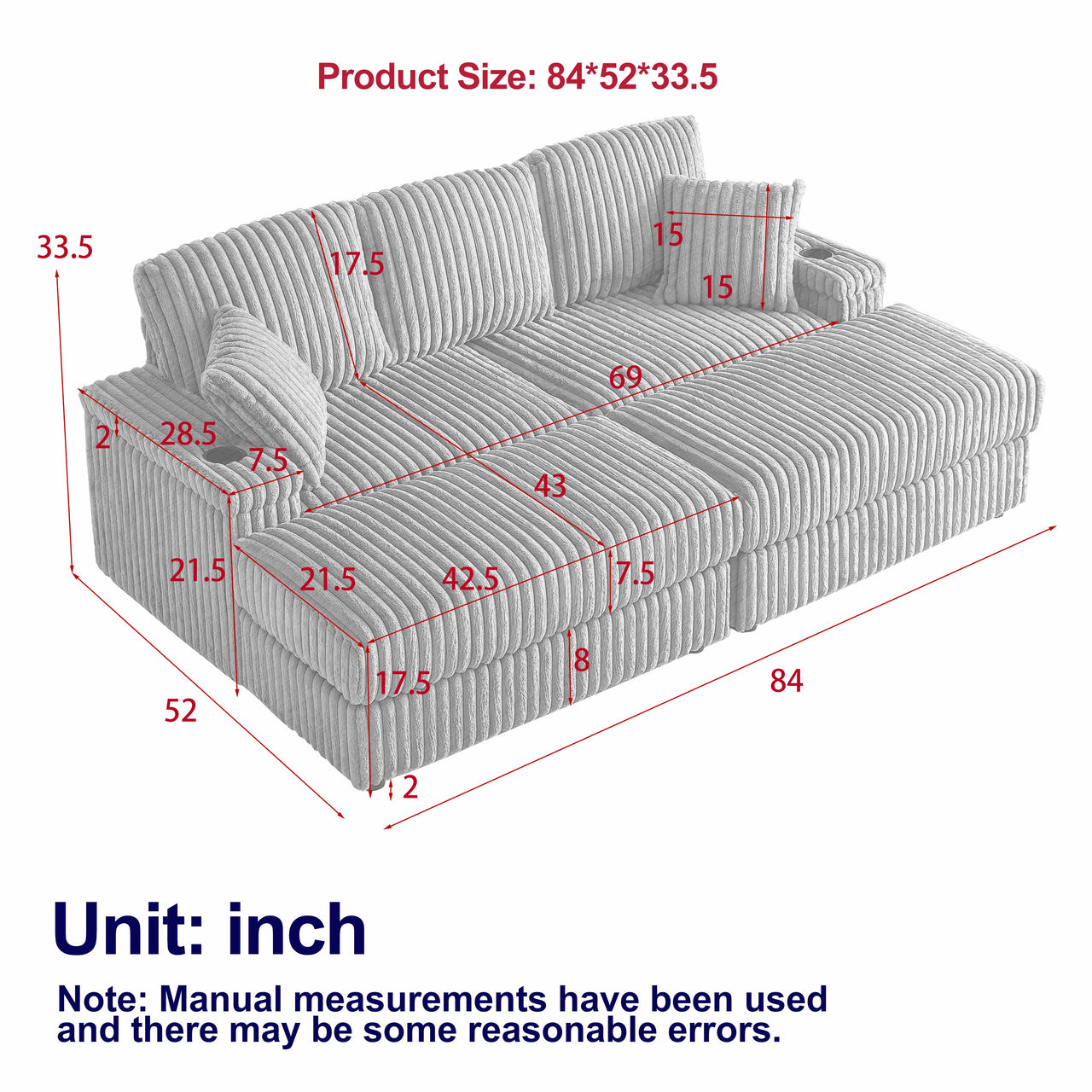 ROWAN 84" Oversize Loveseat