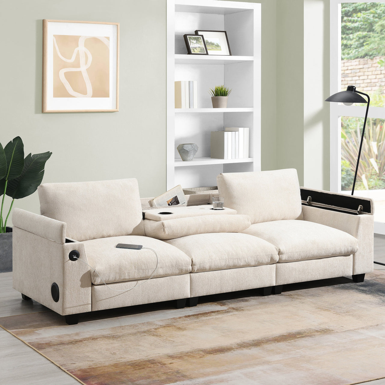 TIVORA 96" Sectional Sofa