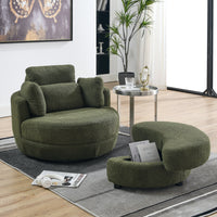 Thumbnail for JANELLE Oversized Swivel Chair 39