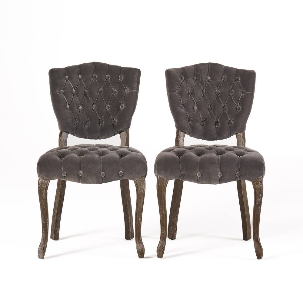 KYROVEXTA 21" Tufted Chair 2 Pcs