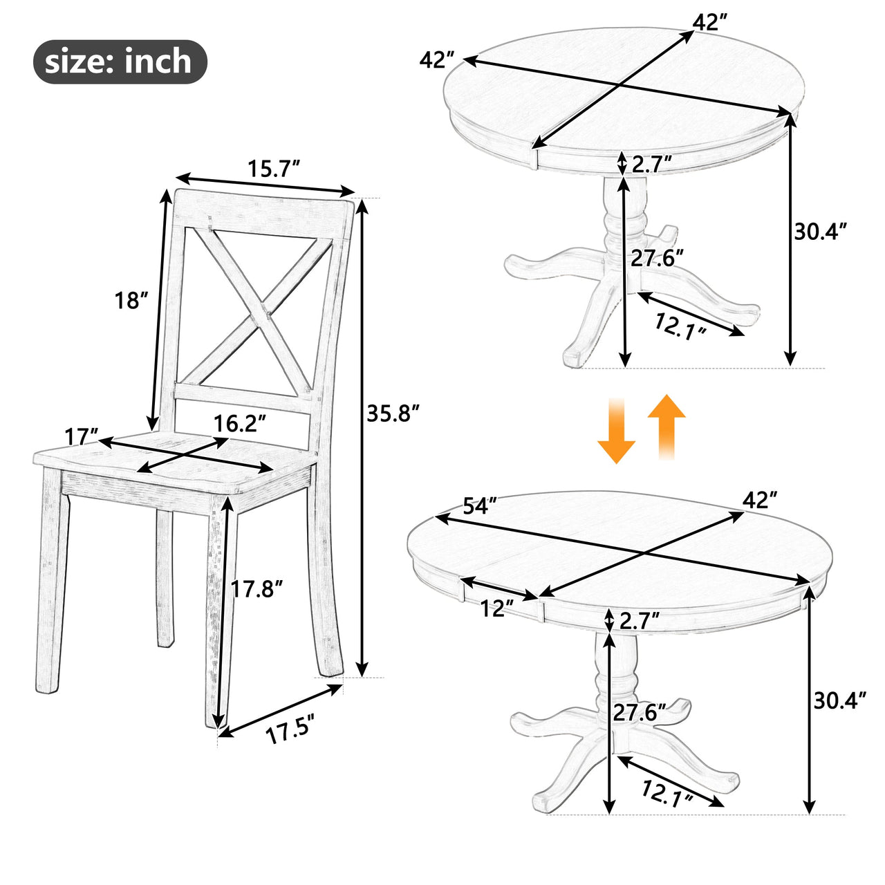 QUILVEX Dining Table Set