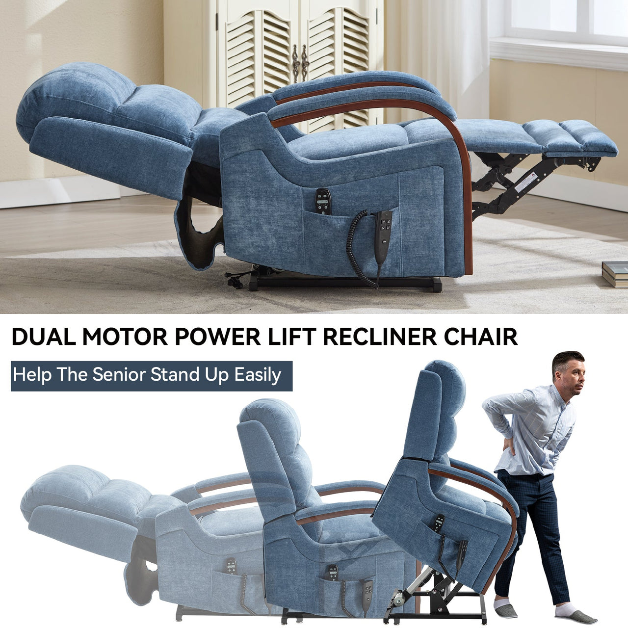 COZYLift 30" Recliner with Heat Massage - 6755