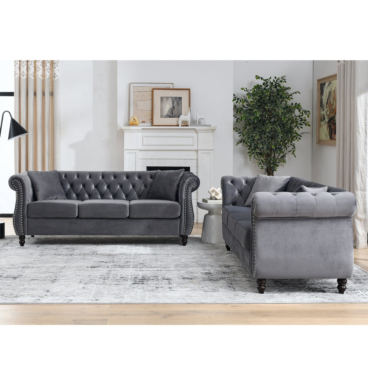 ROSALIND 80" Chesterfield Sofa Set