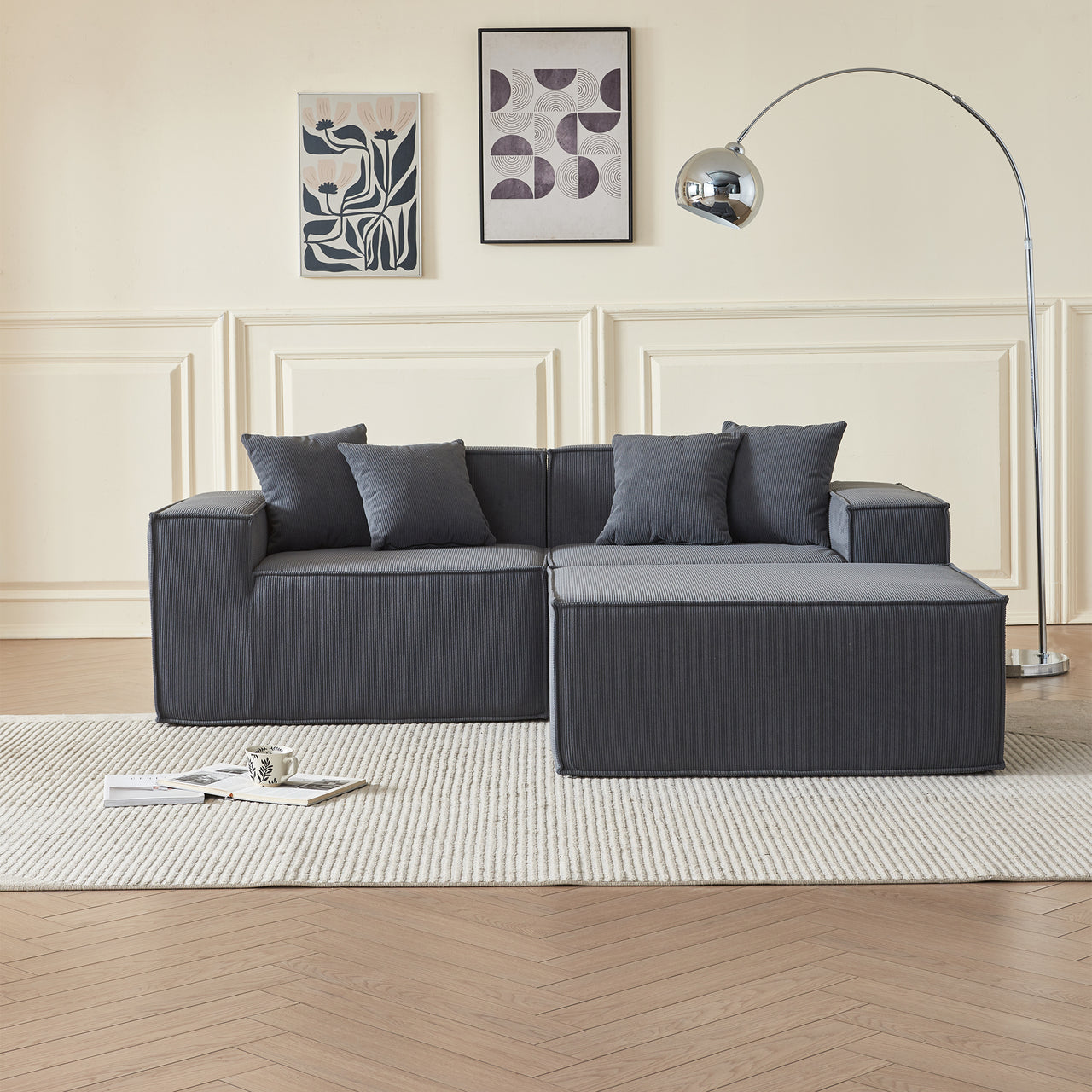 EDEN Corduroy Modular Sectional