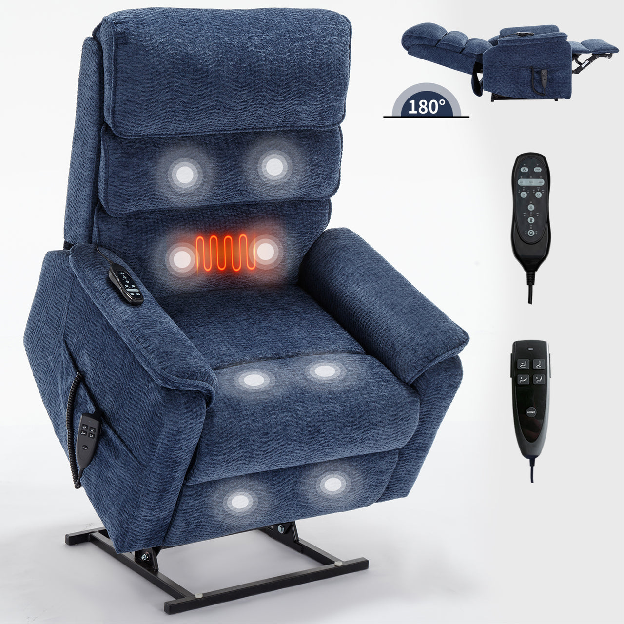 COZYLift 35" Recliner with Heat Massage - 7880