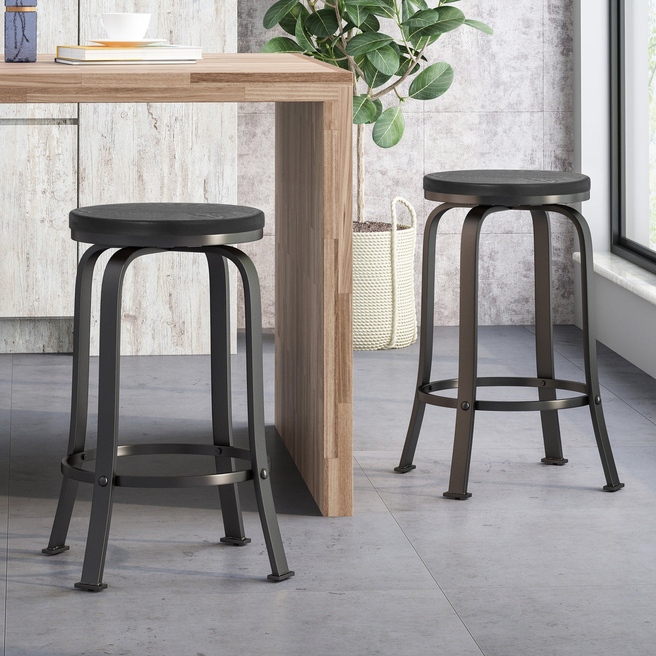 VORLUX 15" Counter Stool Set of 2