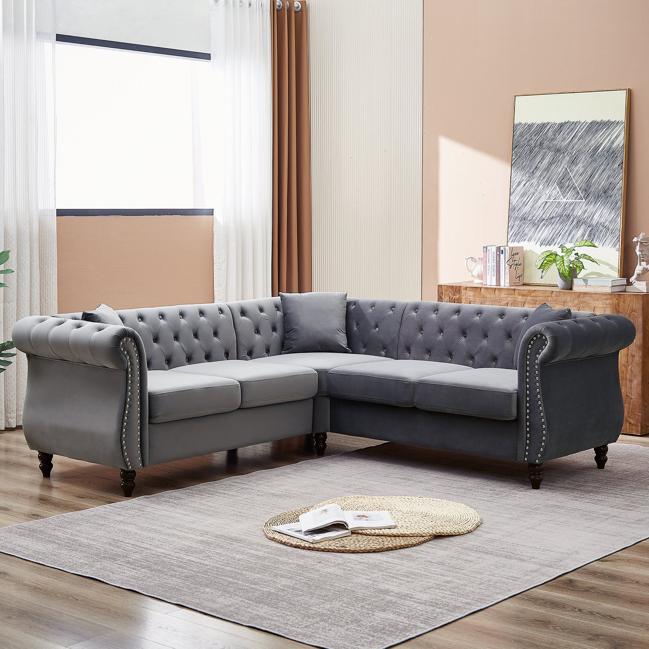 ROSALIND 83" Corner Sofa