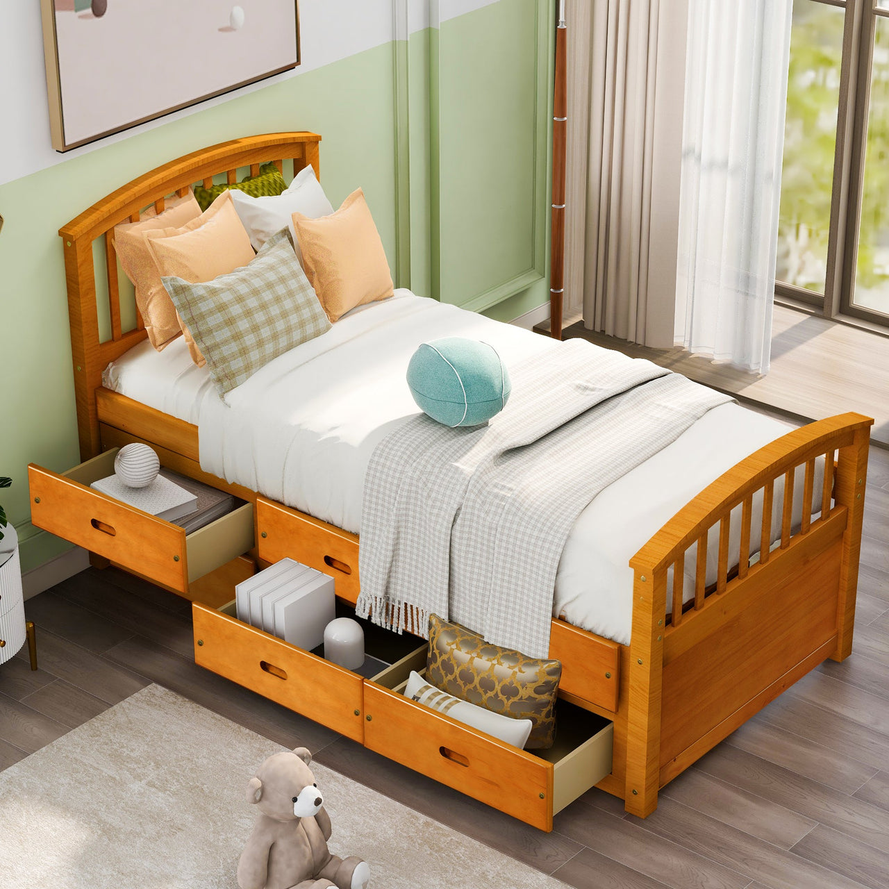 NOLVEX 79" Wood Bed