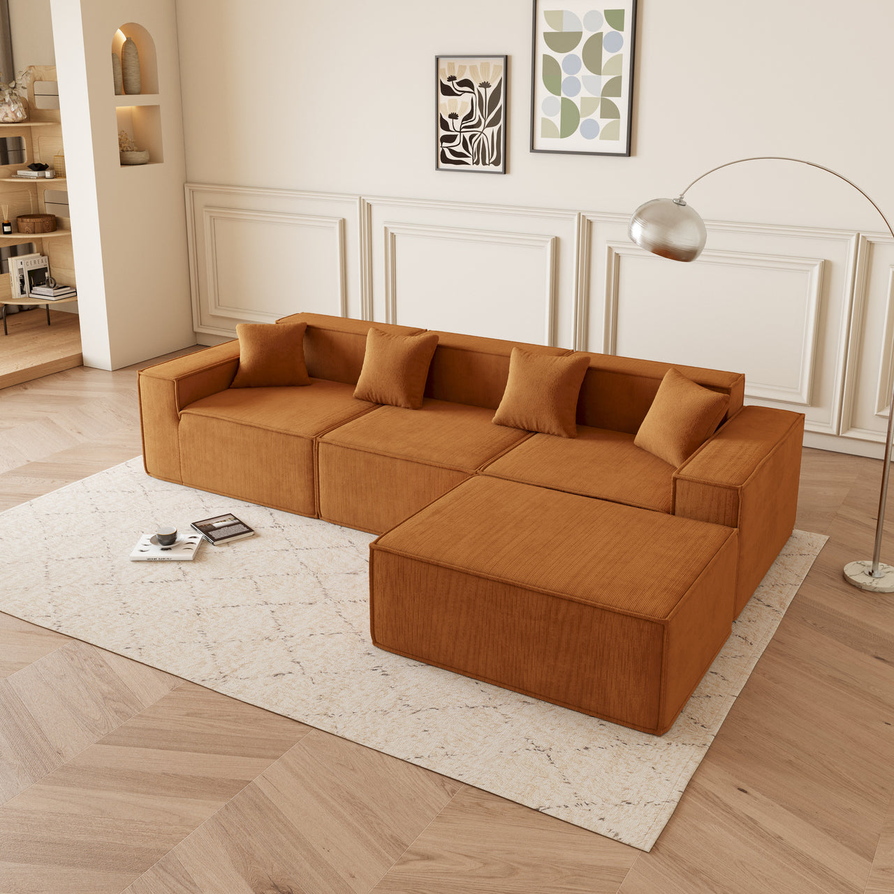 EDEN Corduroy Modular Sectional