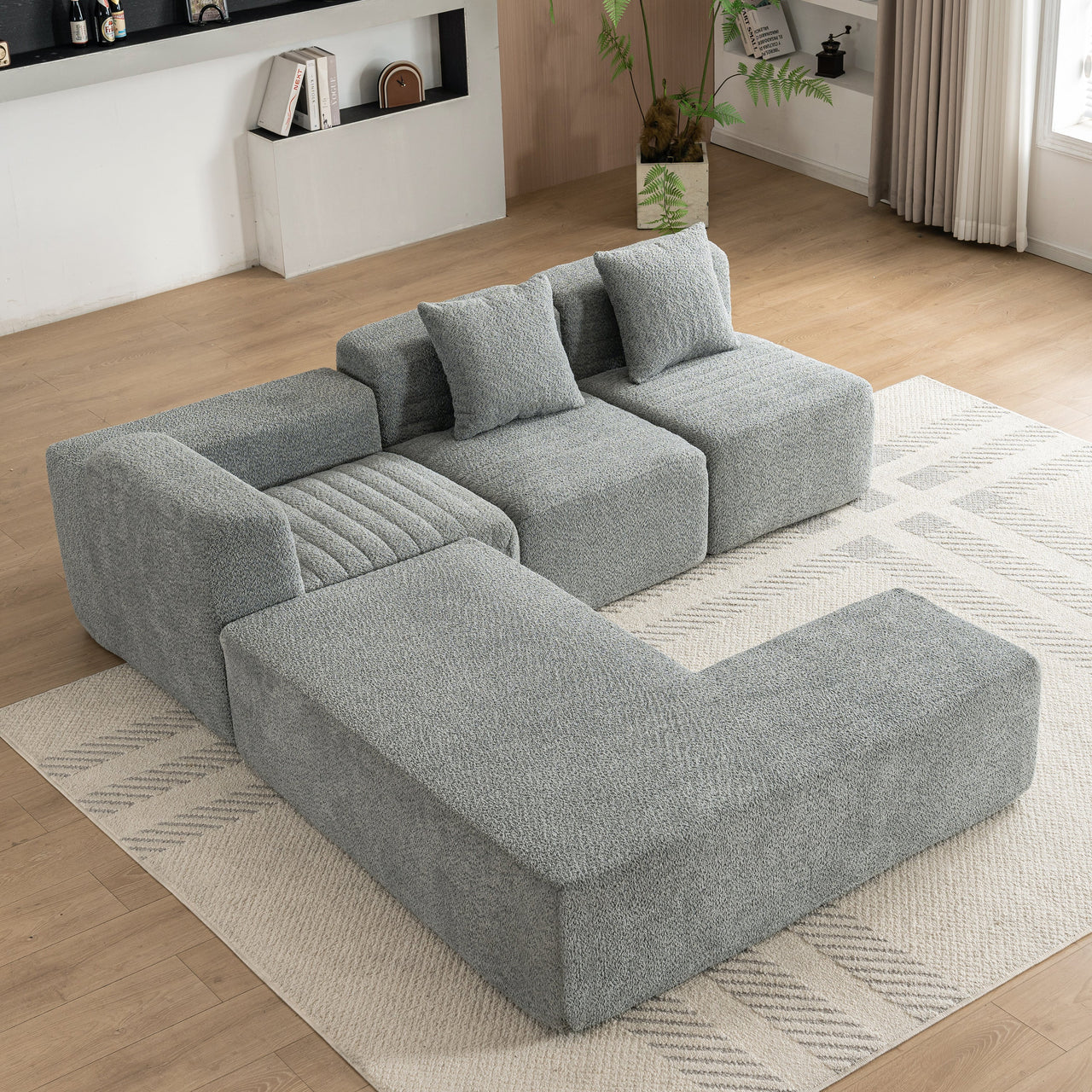 MORVIXA 117" Sectional Sofa