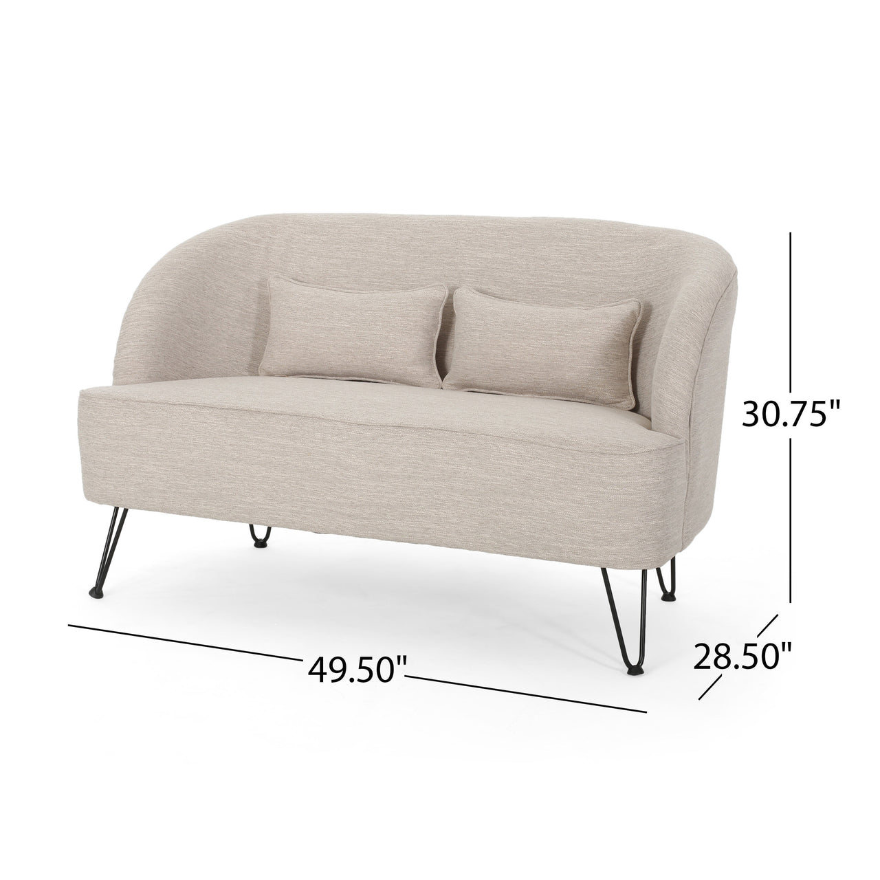 KYRVOXA 50" Loveseat