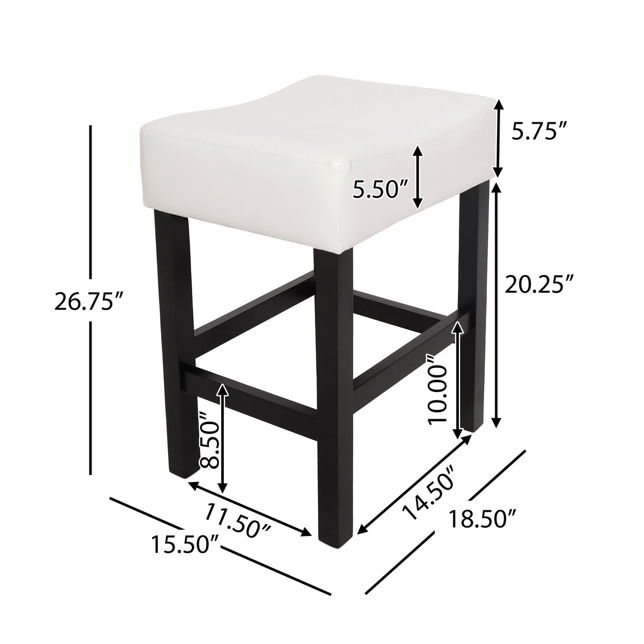 LYNTORX 19" Counter Stool Set of 2