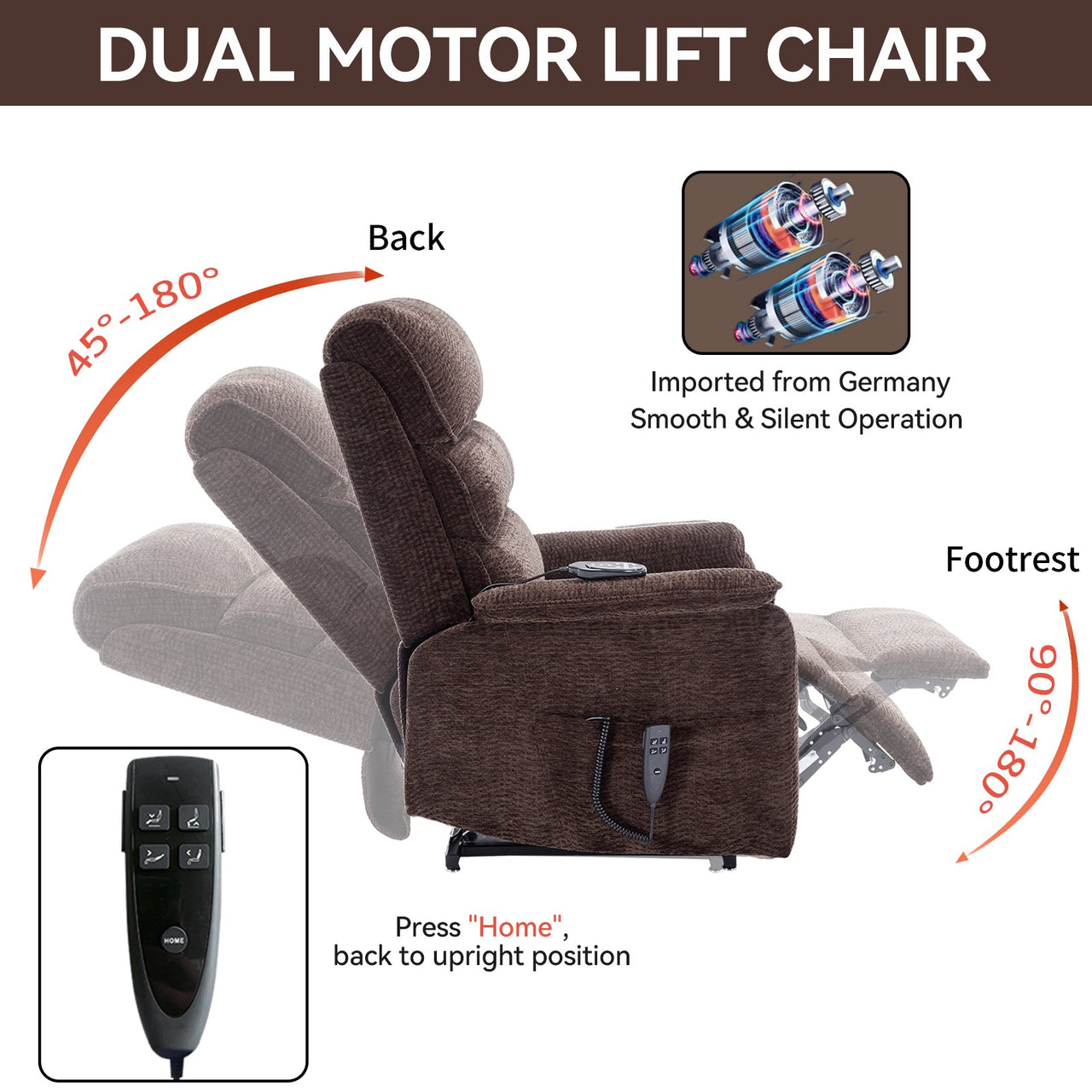 COZYLift 35" Recliner with Heat Massage - 7880