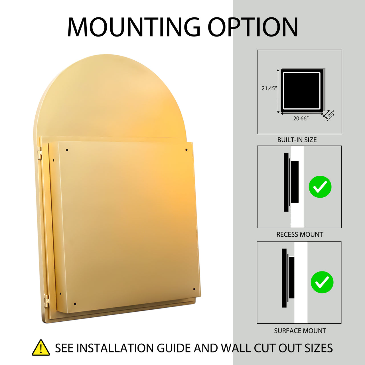 ZYNVEX 36" Wall Mirror