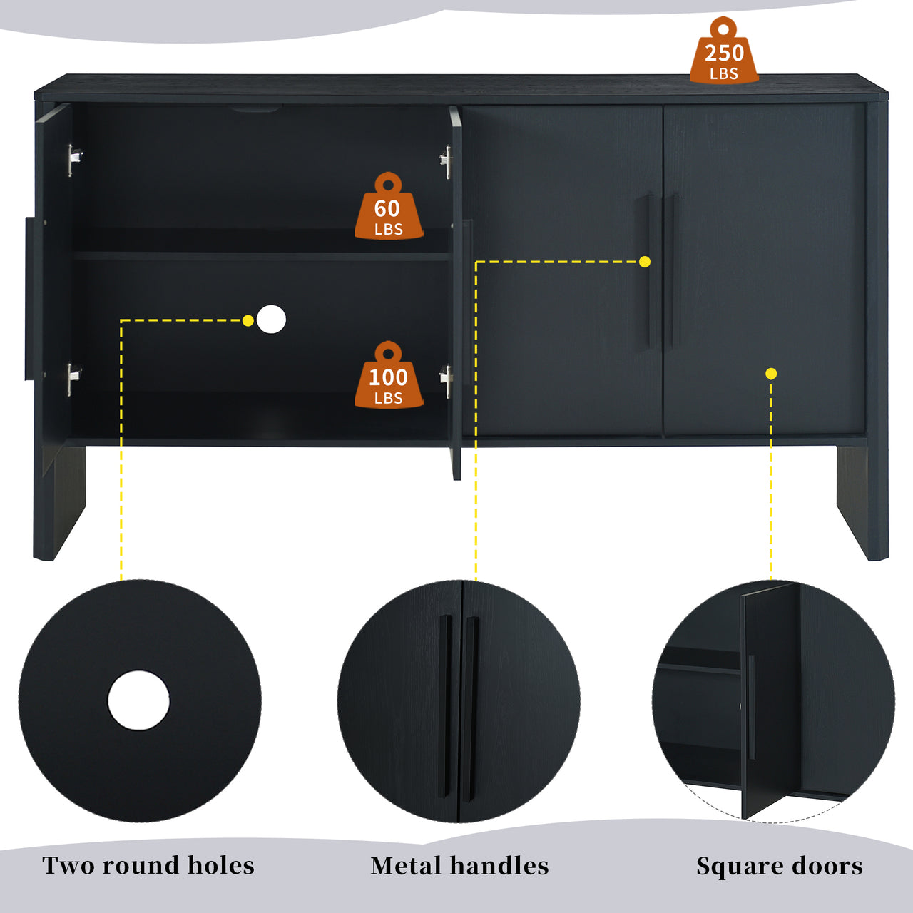 LYSANDER 59" Sideboard