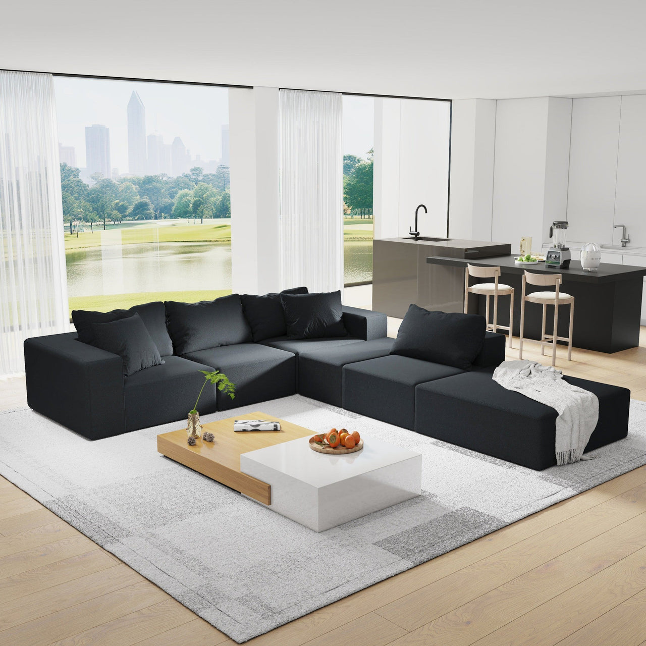 EVELYN 132" Sectional Sofa