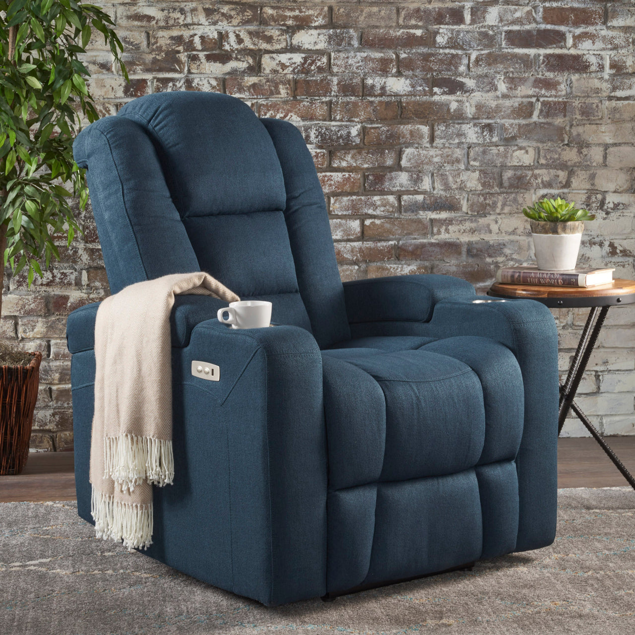 COZYLift 33" Recliner Chair with Arm Storage