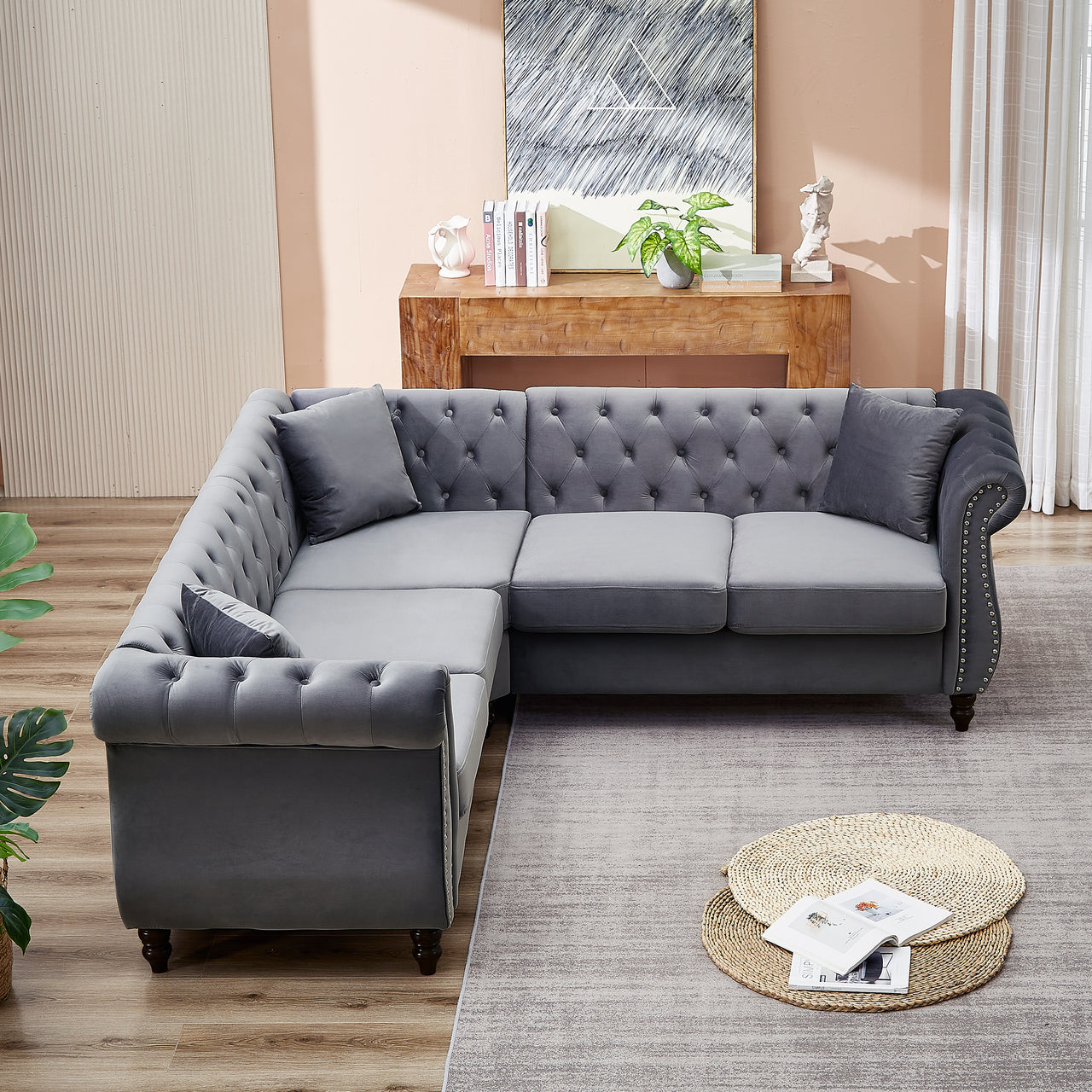 ROSALIND 83" Corner Sofa