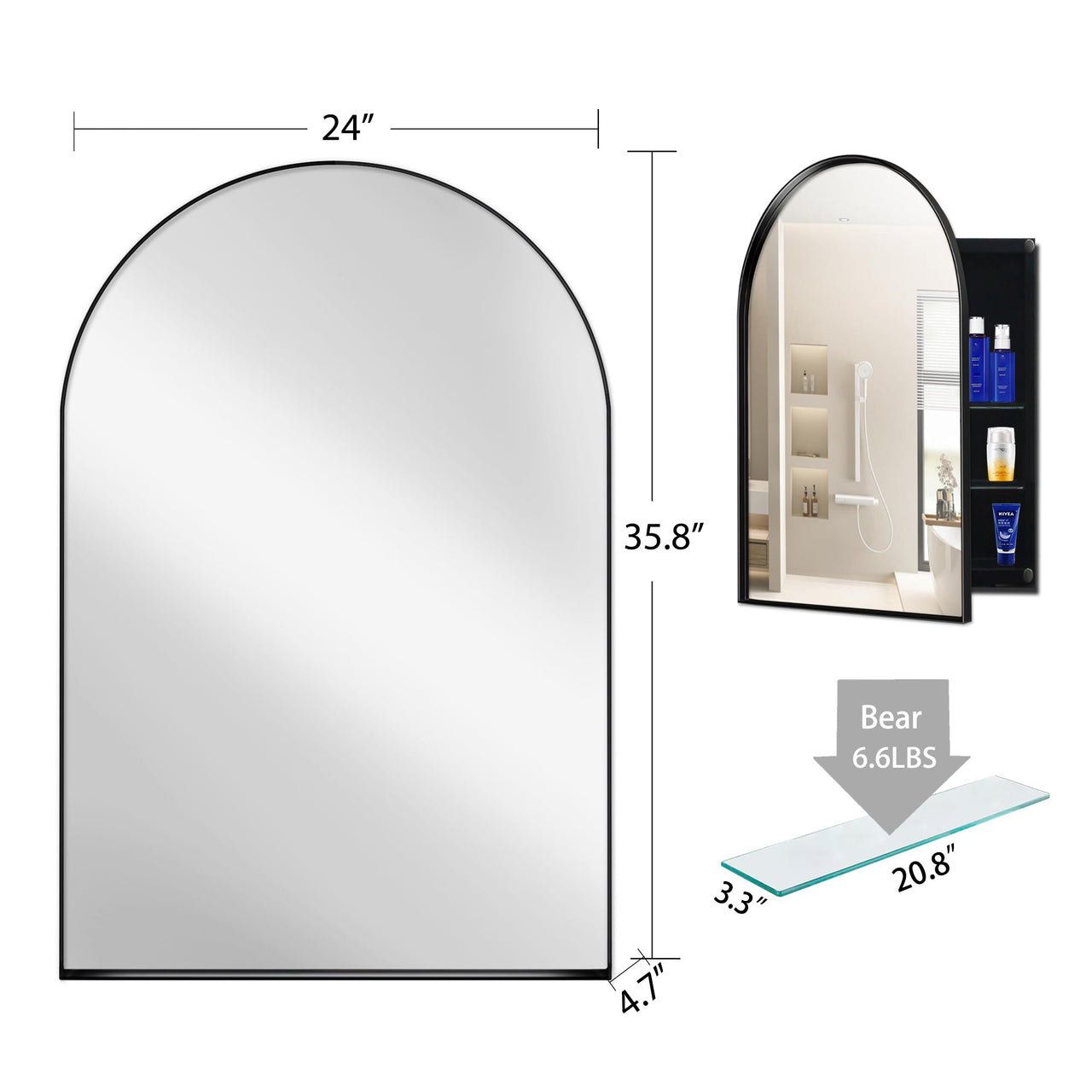 ZYNVEX 36" Wall Mirror