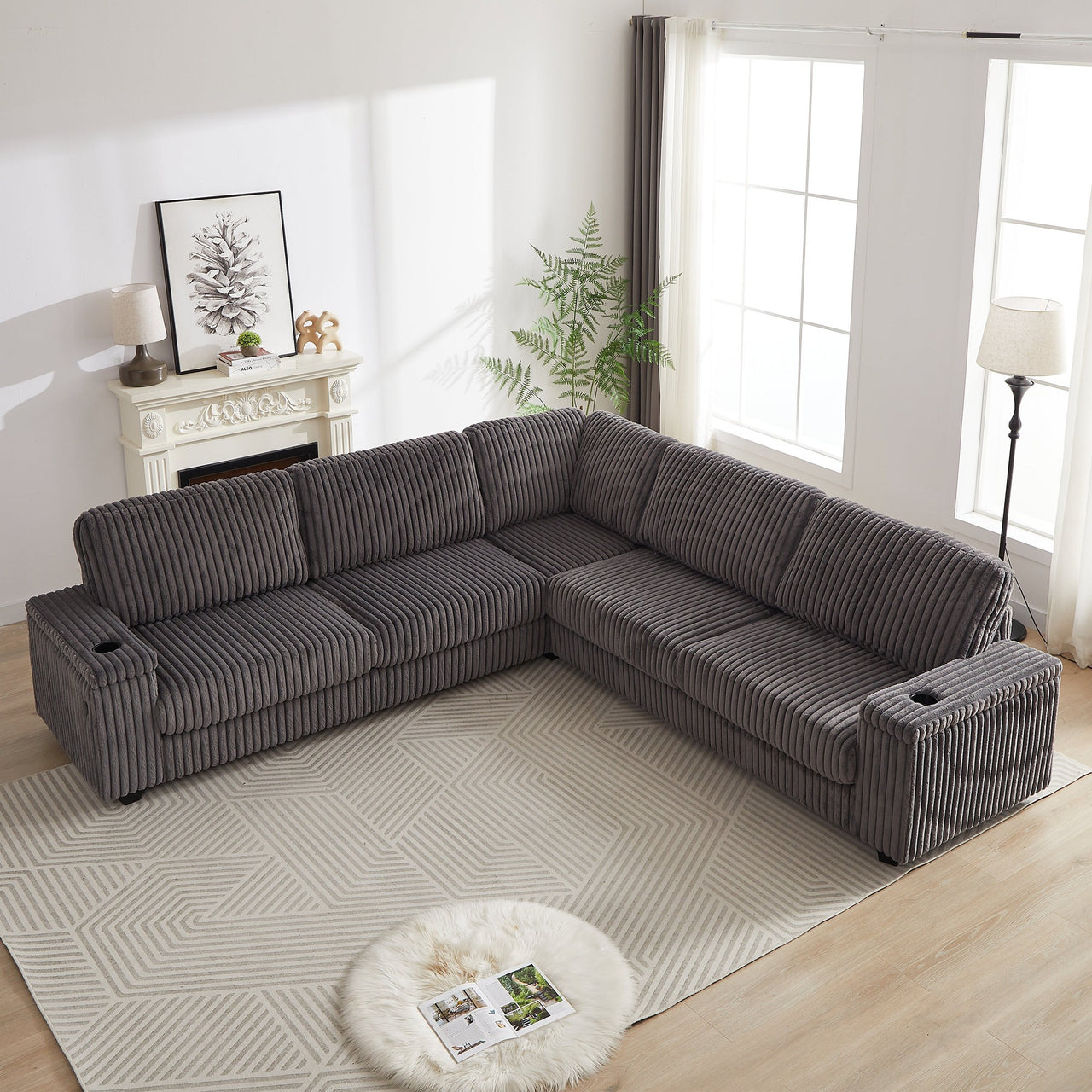 NEVAEH 110" Corner Sofa