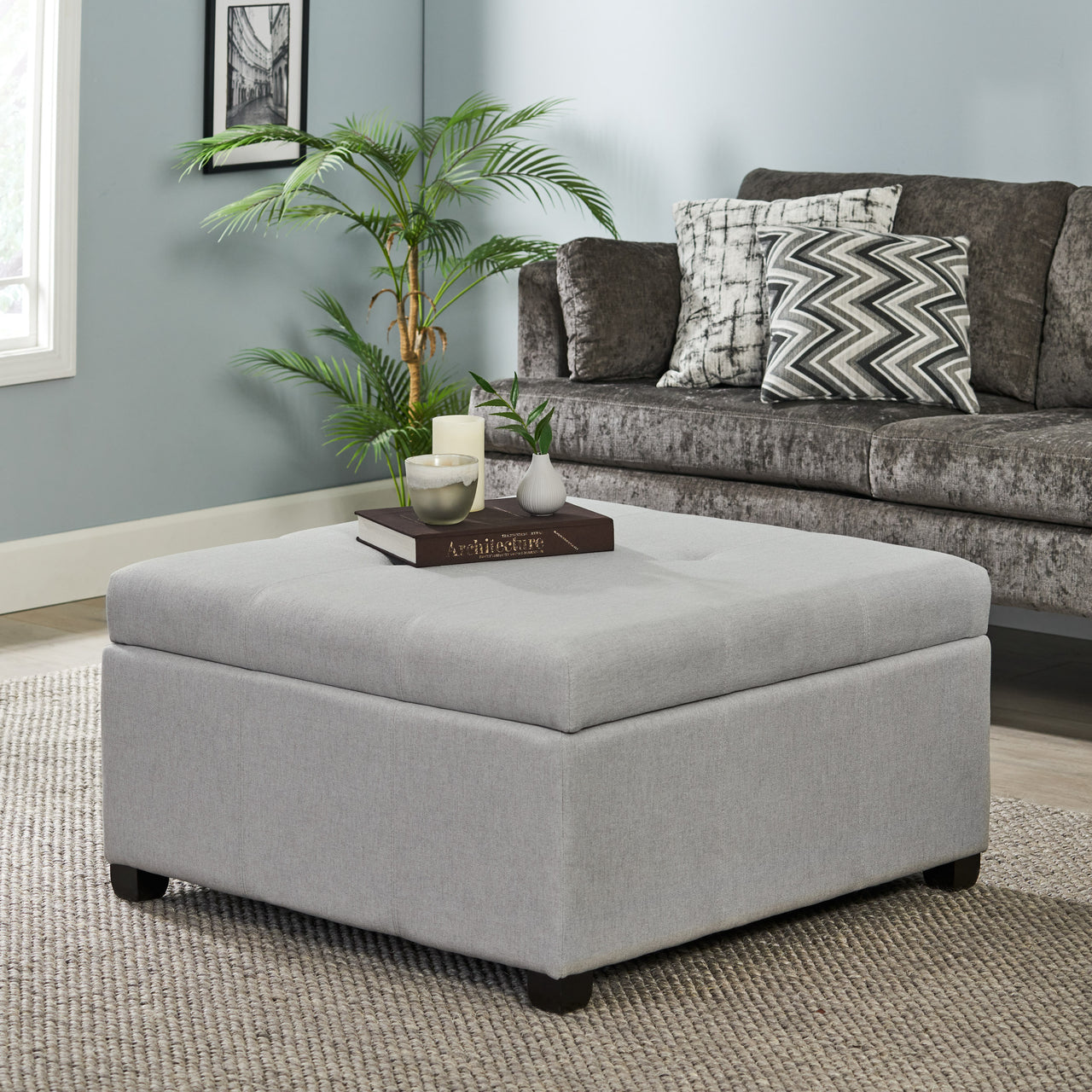 DREXOVA 35" Storage Ottoman