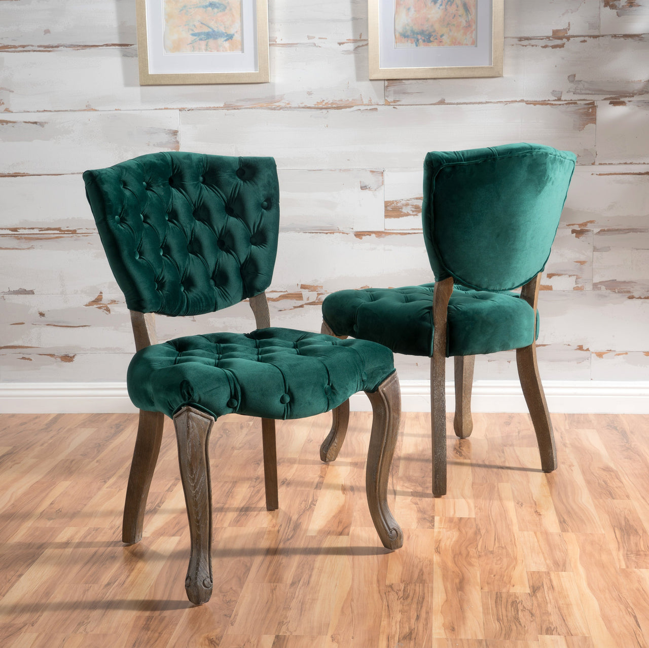 KYROVEXTA 21" Tufted Chair 2 Pcs