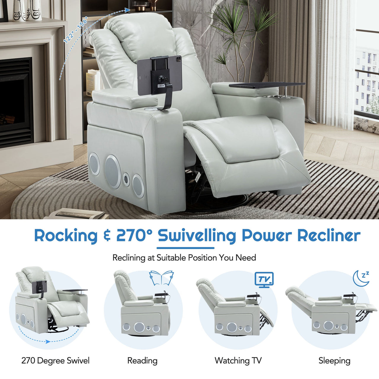 VORLIX 37" Recliner with Surround Sound