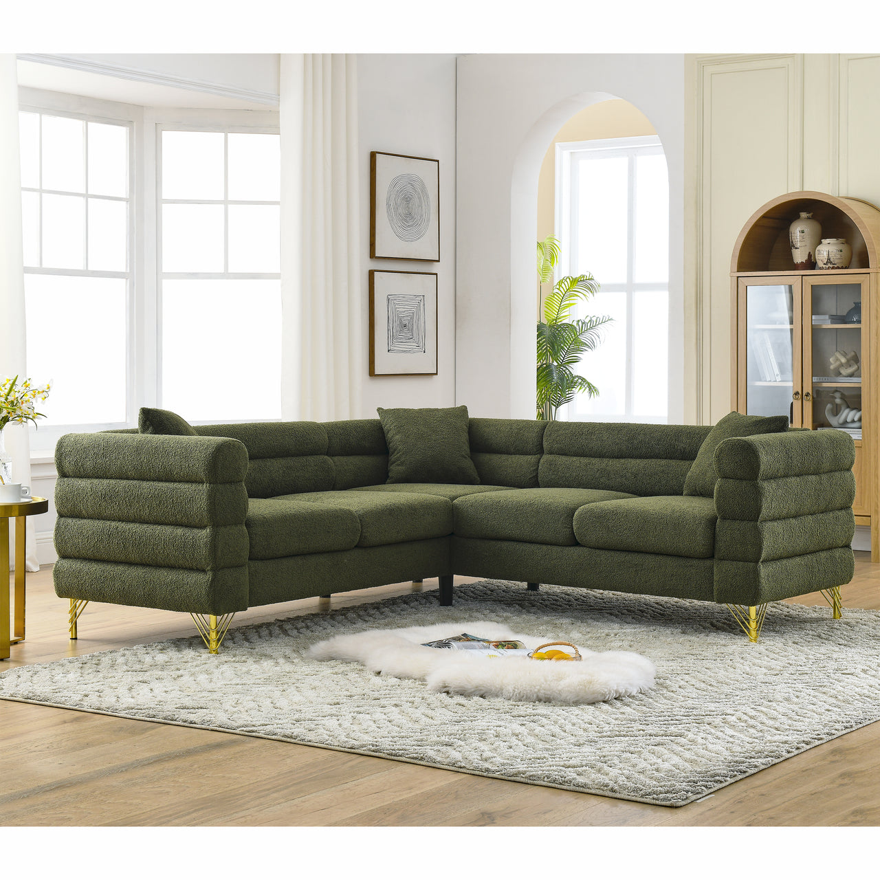 GAVIN 81" Oversized Corner Sofa