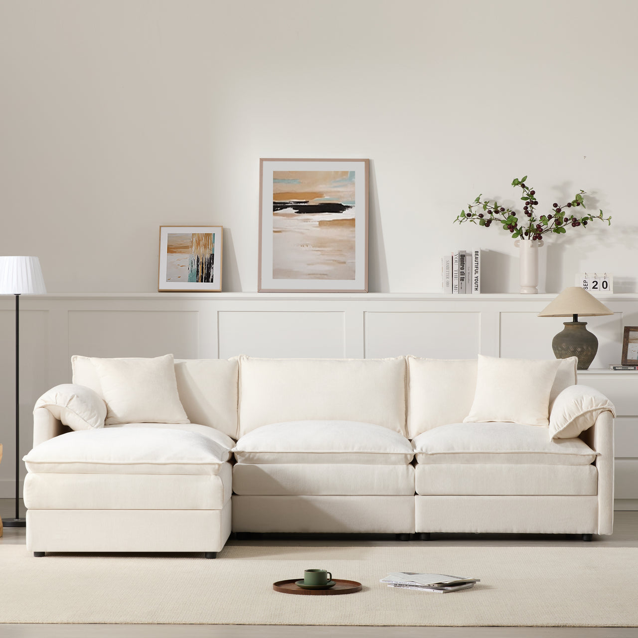 ZENOVAR 103" 4-Seat Sectional Sofa