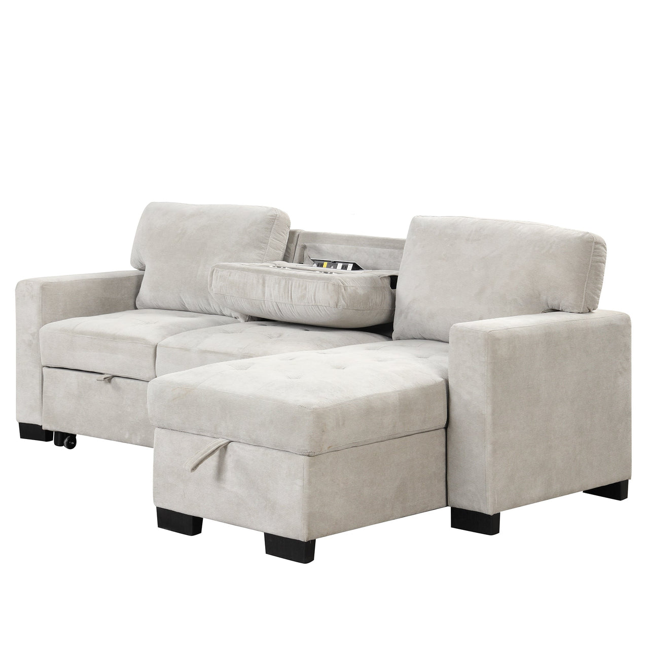 JOVIRAN 85" Sectional Sofa