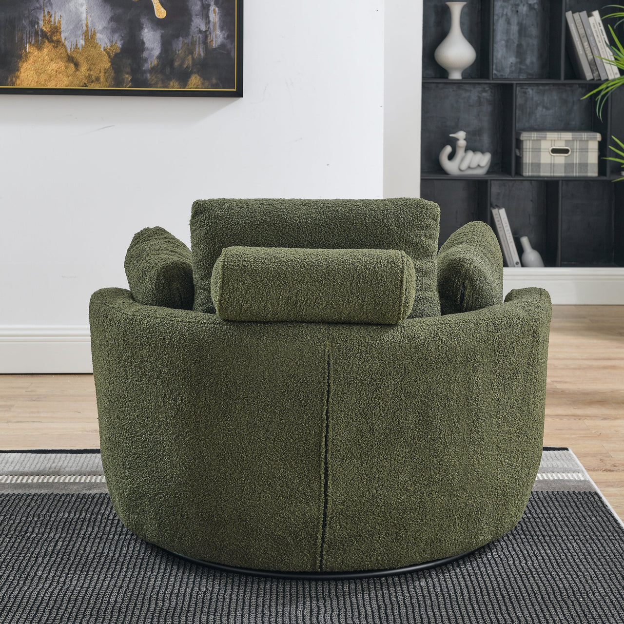 JANELLE Oversized Swivel Chair 39" Chair