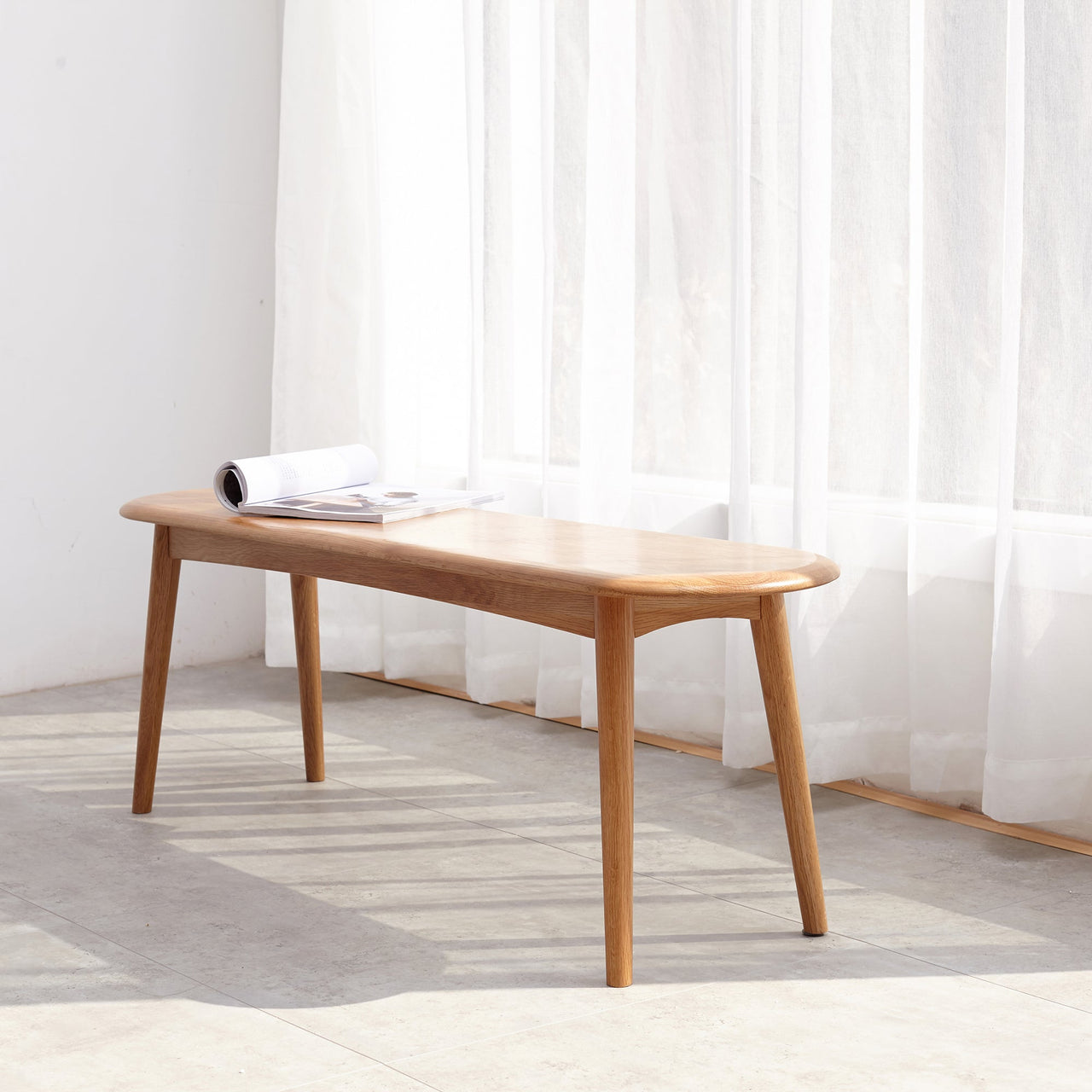 PIXORA 47" Wood Bench